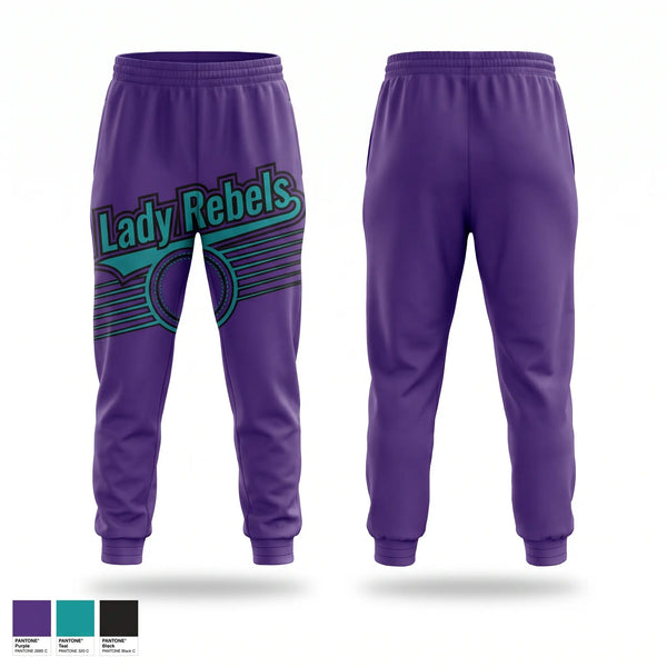 Sweatpants, Lady Rebels, Softball, Teamtime, Team time, sublimation, custom sports apparel, team uniforms, spirit wear, spiritwear, sports uniforms, custom shirts, team store, custom team store, fundraiser sports, apparel fundraiser