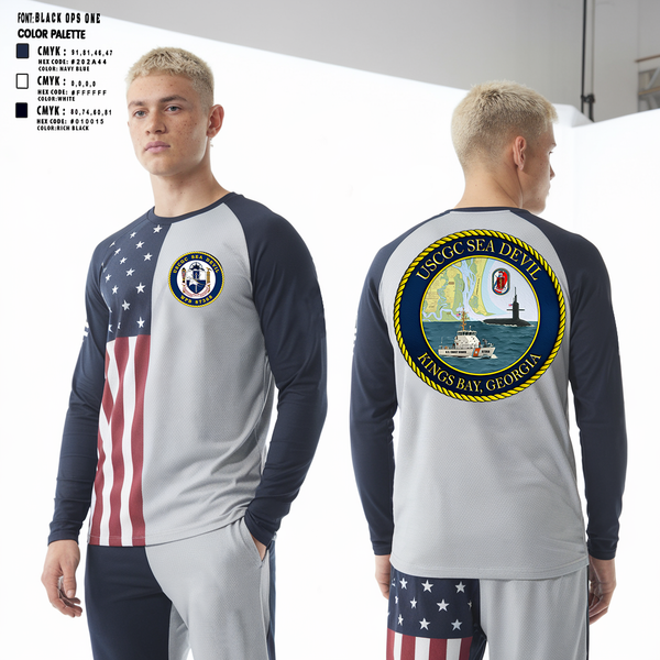 USCGC SEADEVIL 40470564 Long Sleeve Performance Shirt 2