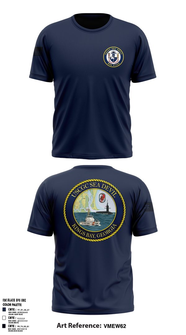 USCGC SEADEVIL 40470564 Short Sleeve Performance Shirt - 1
