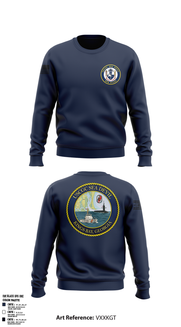 USCGC SEADEVIL 40470564 Crew Neck Sweatshirt - 1