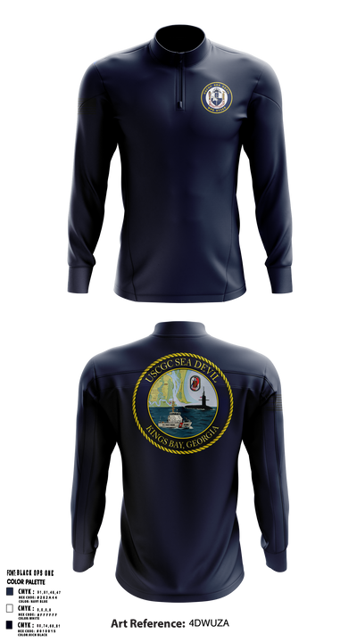 USCGC SEADEVIL 40470564 Quarter Zip Jacket - 1