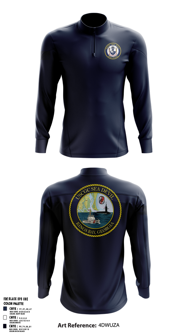 USCGC SEADEVIL 40470564 Quarter Zip Jacket - 1