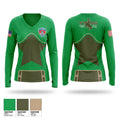SCWEMS Women's Long Sleeve V-neck Shirt - 1