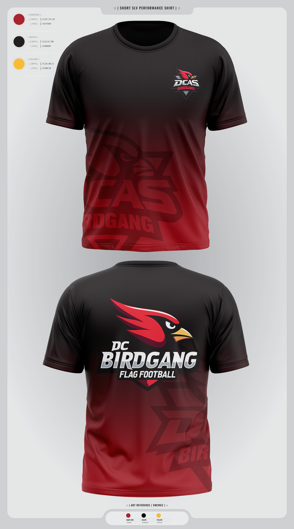 Short Sleeve Performance Shirt, Derby City Birdgang, , Teamtime, Team time, sublimation, custom sports apparel, team uniforms, spirit wear, spiritwear, sports uniforms, custom shirts, team store, custom team store, fundraiser sports, apparel fundraiser