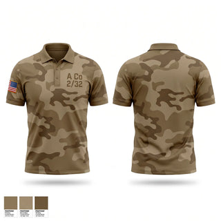 Short Sleeve Performance Polo, A. Co 232, Army, Teamtime, Team time, sublimation, custom sports apparel, team uniforms, spirit wear, spiritwear, sports uniforms, custom shirts, team store, custom team store, fundraiser sports, apparel fundraiser