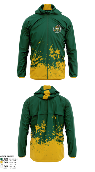 Canyon High School Girls Soccer 73964009 Windbreaker - 1