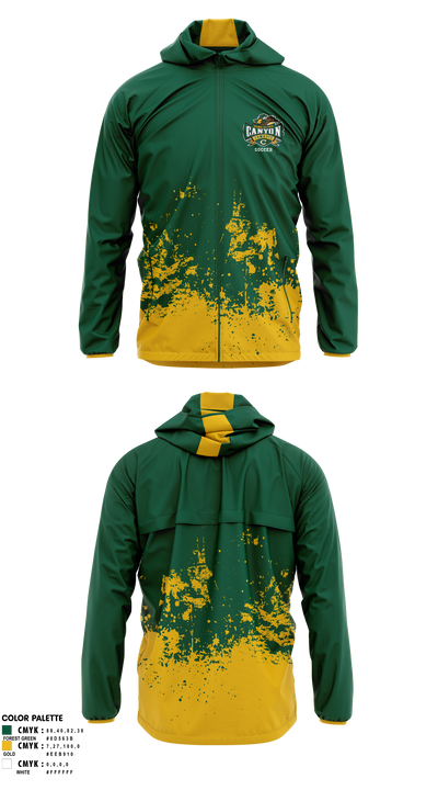 Canyon High School Girls Soccer 73964009 Windbreaker - 1
