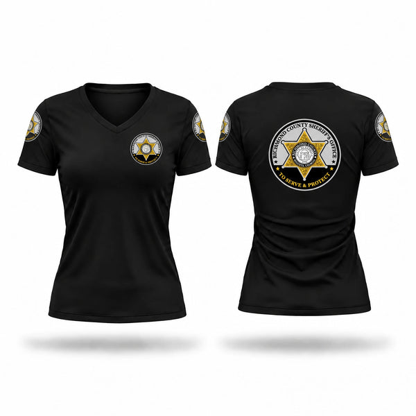 Traffic Division Women's Short Sleeve V-neck Shirt - 1
