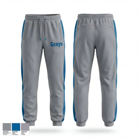 Sweatpants, Grays (like the old Negro League team), Baseball, Teamtime, Team time, sublimation, custom sports apparel, team uniforms, spirit wear, spiritwear, sports uniforms, custom shirts, team store, custom team store, fundraiser sports, apparel fundraiser