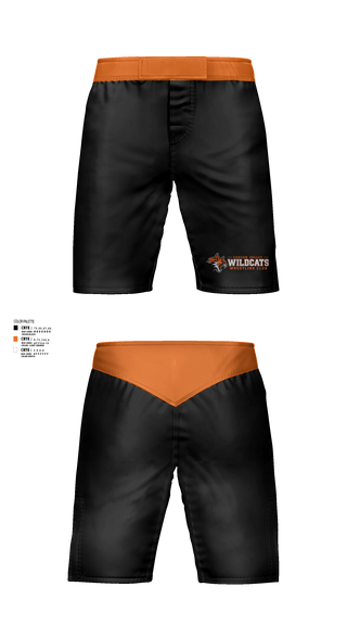 Fight Shorts, Carson Valley Wildcats, Wrestling, Teamtime, Team time, sublimation, custom sports apparel, team uniforms, spirit wear, spiritwear, sports uniforms, custom shirts, team store, custom team store, fundraiser sports, apparel fundraiser