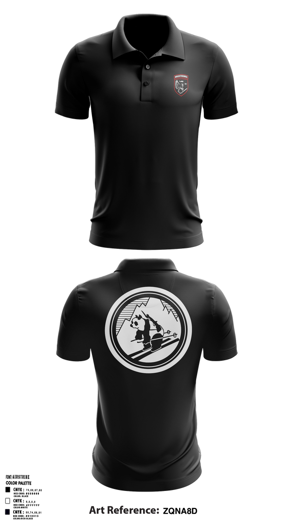 2-10 AHB Knighthawks Short Sleeve Performance Polo - 19