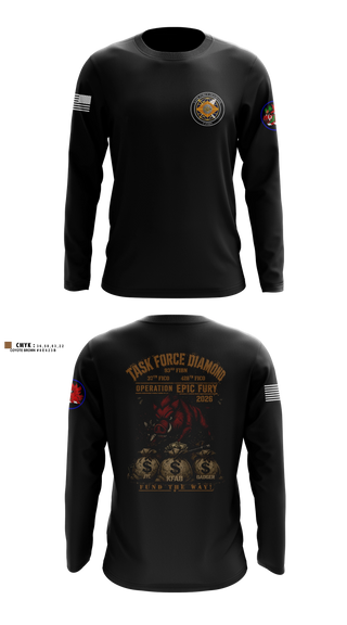 Long Sleeve Performance Shirt, 93rd Finance Battalion, National Guard, Teamtime, Team time, sublimation, custom sports apparel, team uniforms, spirit wear, spiritwear, sports uniforms, custom shirts, team store, custom team store, fundraiser sports, apparel fundraiser