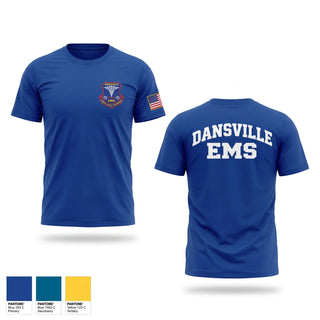Old School Cotton Feel Shirt, DANSVILLE EMS, EMS/EMT, Teamtime, Team time, sublimation, custom sports apparel, team uniforms, spirit wear, spiritwear, sports uniforms, custom shirts, team store, custom team store, fundraiser sports, apparel fundraiser