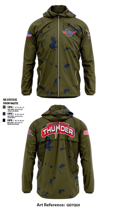 Lake City Thunder 75330803 Windbreaker - 1