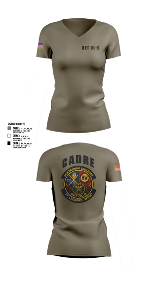 Womens Short Sleeve Vneck Shirt, DET OL-B, Air Force, Teamtime, Team time, sublimation, custom sports apparel, team uniforms, spirit wear, spiritwear, sports uniforms, custom shirts, team store, custom team store, fundraiser sports, apparel fundraiser