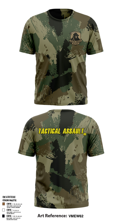 Death Squad Actual 36705181 Old School Cotton Feel Shirt - 1