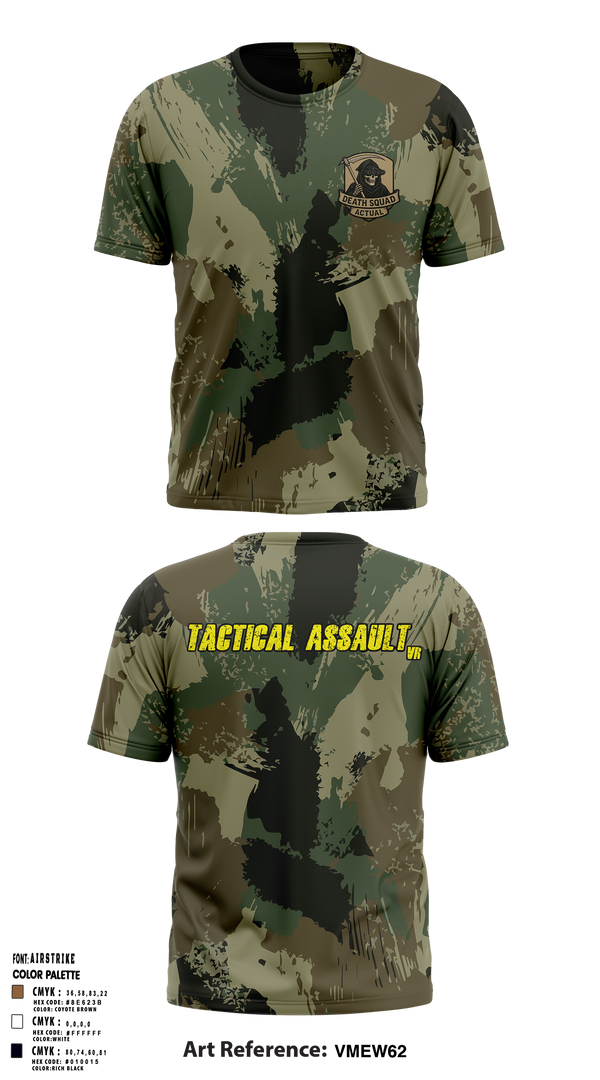 Death Squad Actual 36705181 Old School Cotton Feel Shirt - 1