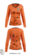 Hammahs 89018212 Women's Long Sleeve V-neck Shirt - 1