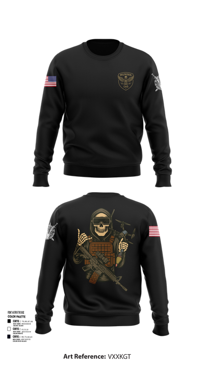 D Co. UAS Platoon 19451527 Crew Neck Sweatshirt - 102