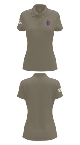 Womens Short Sleeve Performance Polo, 100th BN 442nd IN, , Teamtime, Team time, sublimation, custom sports apparel, team uniforms, spirit wear, spiritwear, sports uniforms, custom shirts, team store, custom team store, fundraiser sports, apparel fundraiser