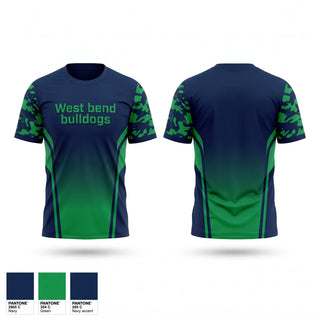 Short Sleeve Performance Shirt, West bend bulldogs, Baseball, Teamtime, Team time, sublimation, custom sports apparel, team uniforms, spirit wear, spiritwear, sports uniforms, custom shirts, team store, custom team store, fundraiser sports, apparel fundraiser