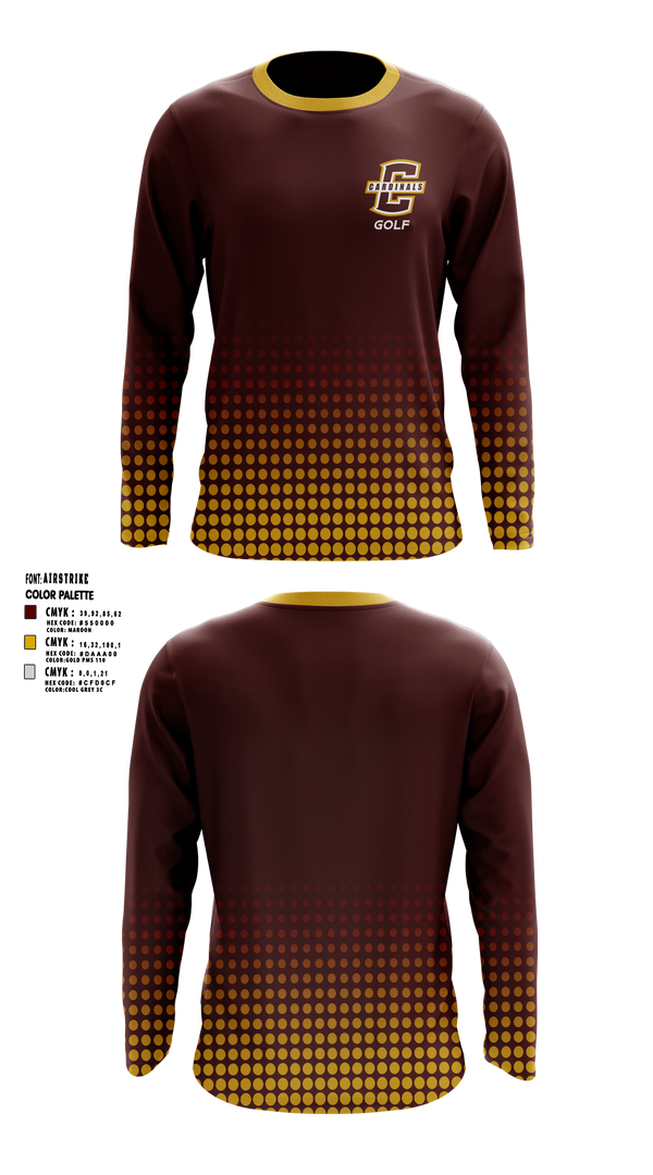 Joseph Case Golf 84034707 Long Sleeve Performance Shirt 2