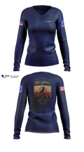 Headquarters and Distribution Company Women's Long Sleeve V-neck Shirt - 11