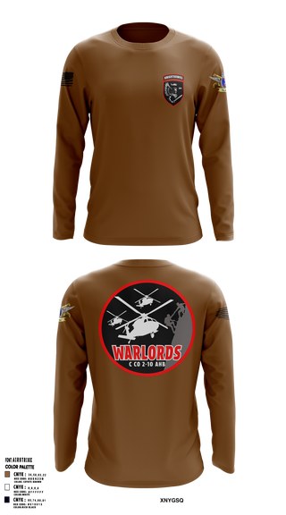 2-10 AHB Knighthawks 14380811 Long Sleeve Performance Shirt 11