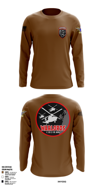 2-10 AHB Knighthawks 14380811 Long Sleeve Performance Shirt 11