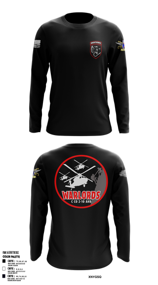 2-10 AHB Knighthawks 14380811 Long Sleeve Performance Shirt 1