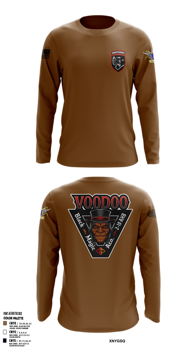 2-10 AHB Knighthawks 14380811 Long Sleeve Performance Shirt 8
