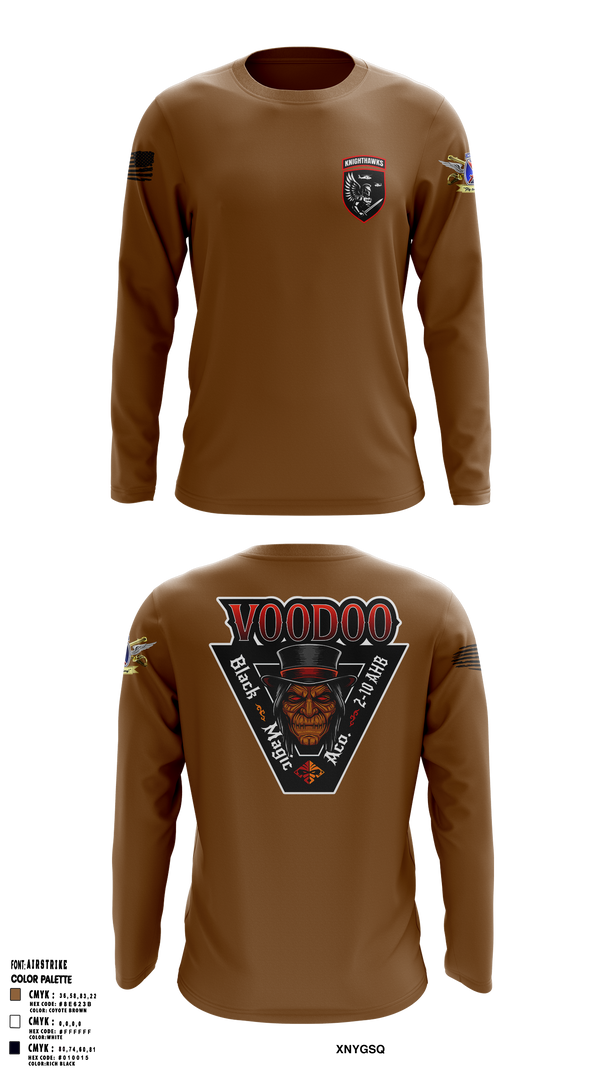 2-10 AHB Knighthawks 14380811 Long Sleeve Performance Shirt 8