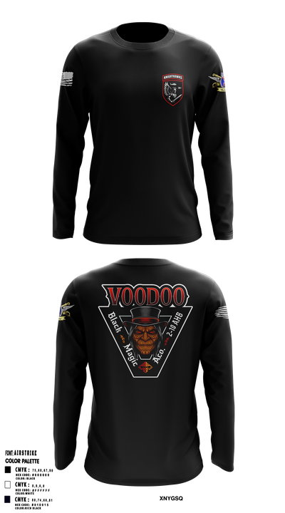 2-10 AHB Knighthawks 14380811 Long Sleeve Performance Shirt 3
