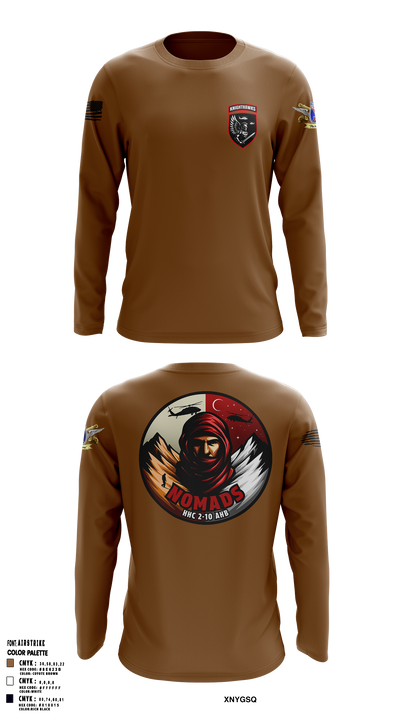 2-10 AHB Knighthawks 14380811 Long Sleeve Performance Shirt 10