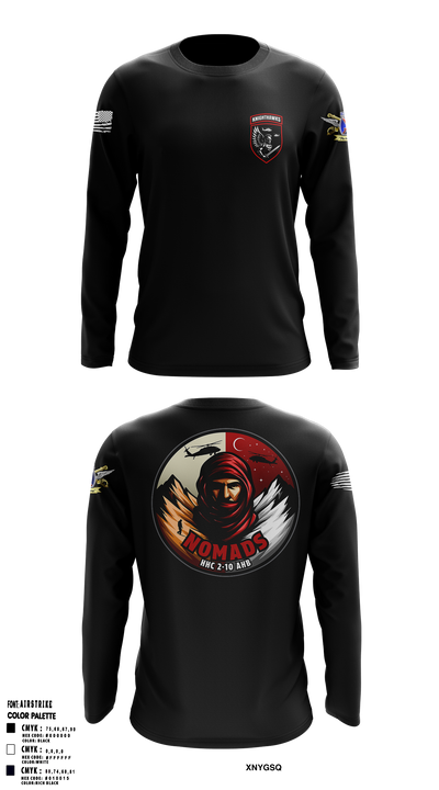 2-10 AHB Knighthawks 14380811 Long Sleeve Performance Shirt 7