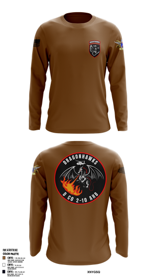 2-10 AHB Knighthawks 14380811 Long Sleeve Performance Shirt 7