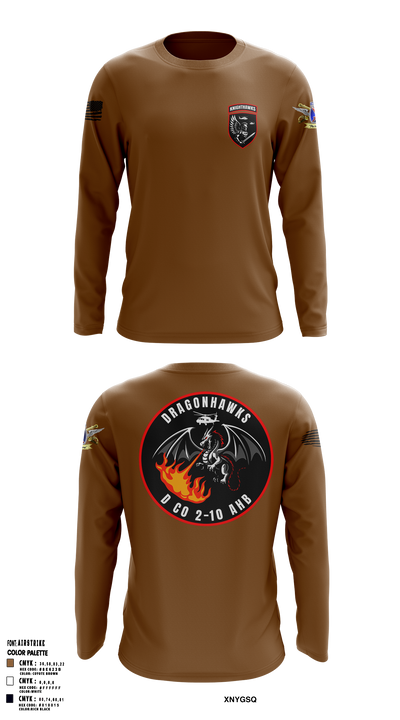 2-10 AHB Knighthawks 14380811 Long Sleeve Performance Shirt 7