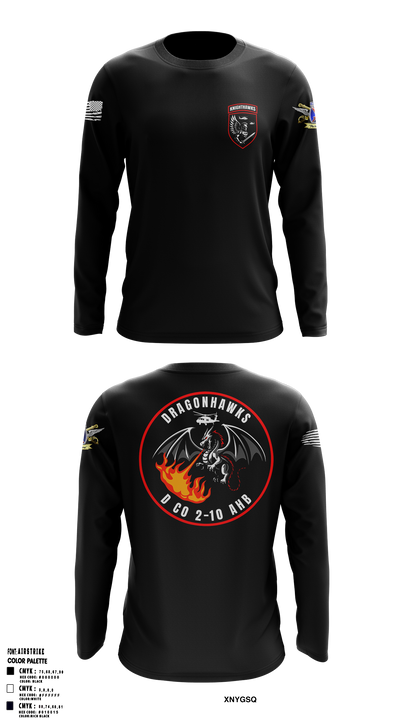2-10 AHB Knighthawks 14380811 Long Sleeve Performance Shirt 2