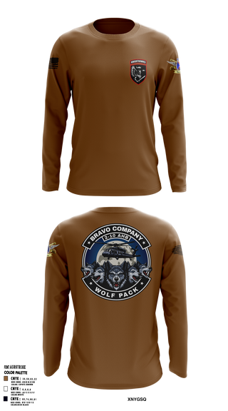 2-10 AHB Knighthawks 14380811 Long Sleeve Performance Shirt 13
