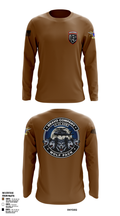 2-10 AHB Knighthawks 14380811 Long Sleeve Performance Shirt 13