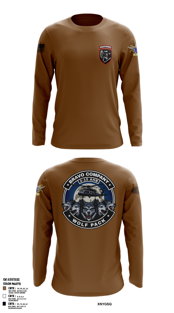 2-10 AHB Knighthawks 14380811 Long Sleeve Performance Shirt 13