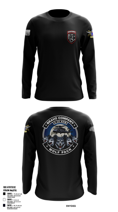 2-10 AHB Knighthawks 14380811 Long Sleeve Performance Shirt 5