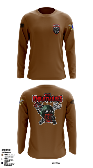 2-10 AHB Knighthawks 14380811 Long Sleeve Performance Shirt 9