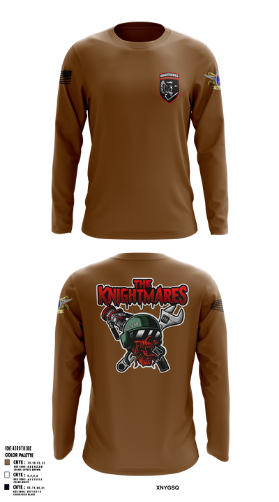 2-10 AHB Knighthawks 14380811 Long Sleeve Performance Shirt 9