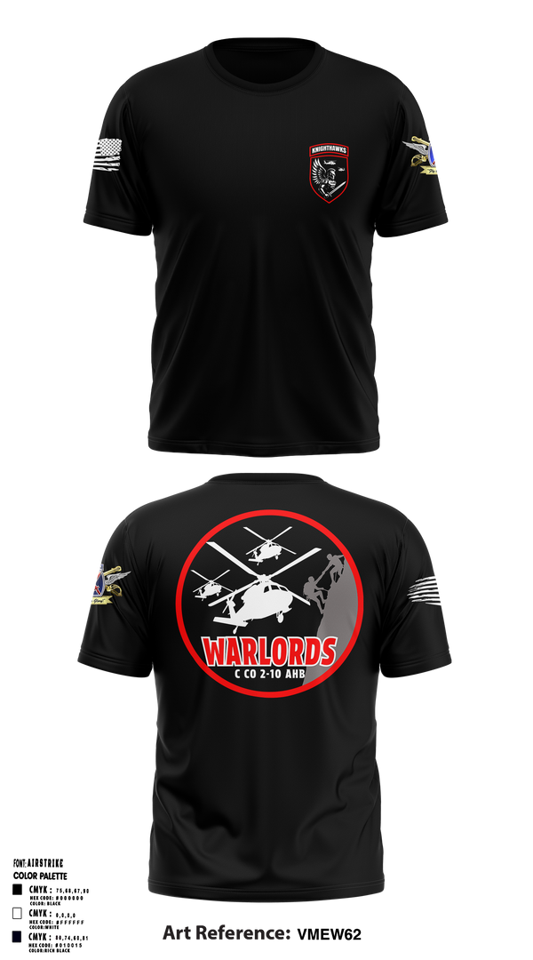2-10 AHB Knighthawks 14380811 Short Sleeve Performance Shirt - 4