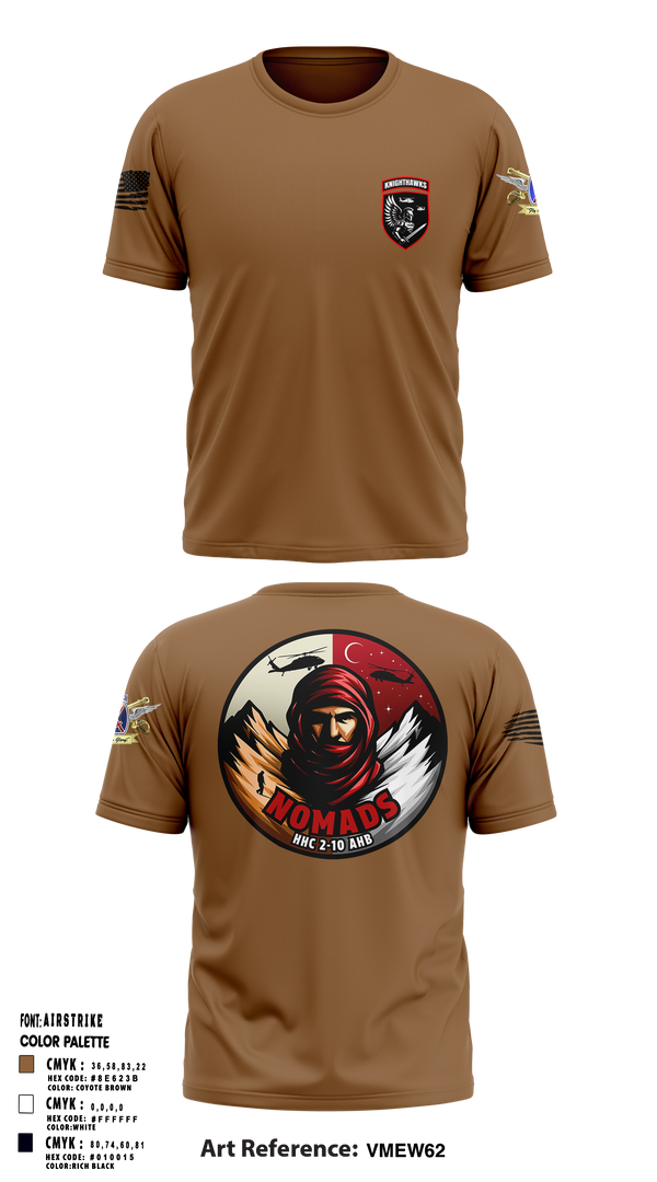 2-10 AHB Knighthawks 14380811 Short Sleeve Performance Shirt - 13