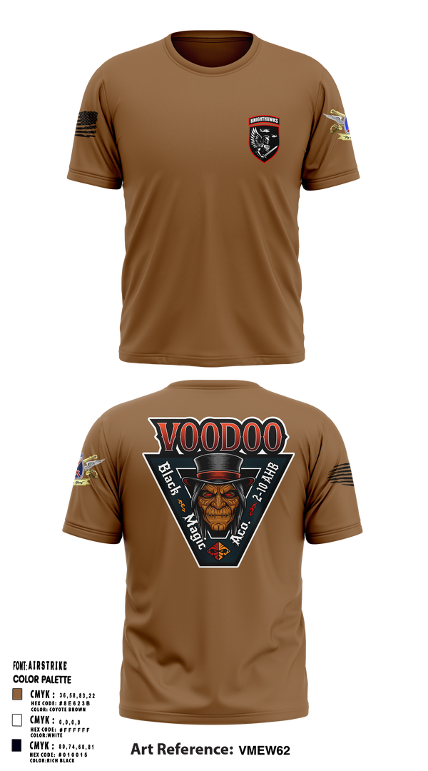 2-10 AHB Knighthawks 14380811 Short Sleeve Performance Shirt - 9