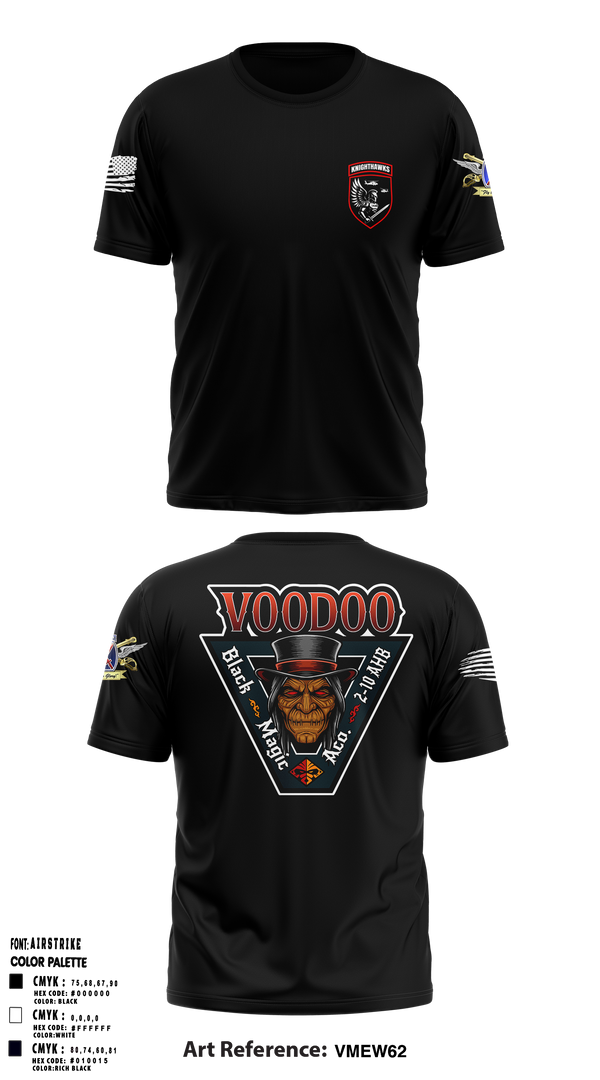 2-10 AHB Knighthawks 14380811 Short Sleeve Performance Shirt - 1
