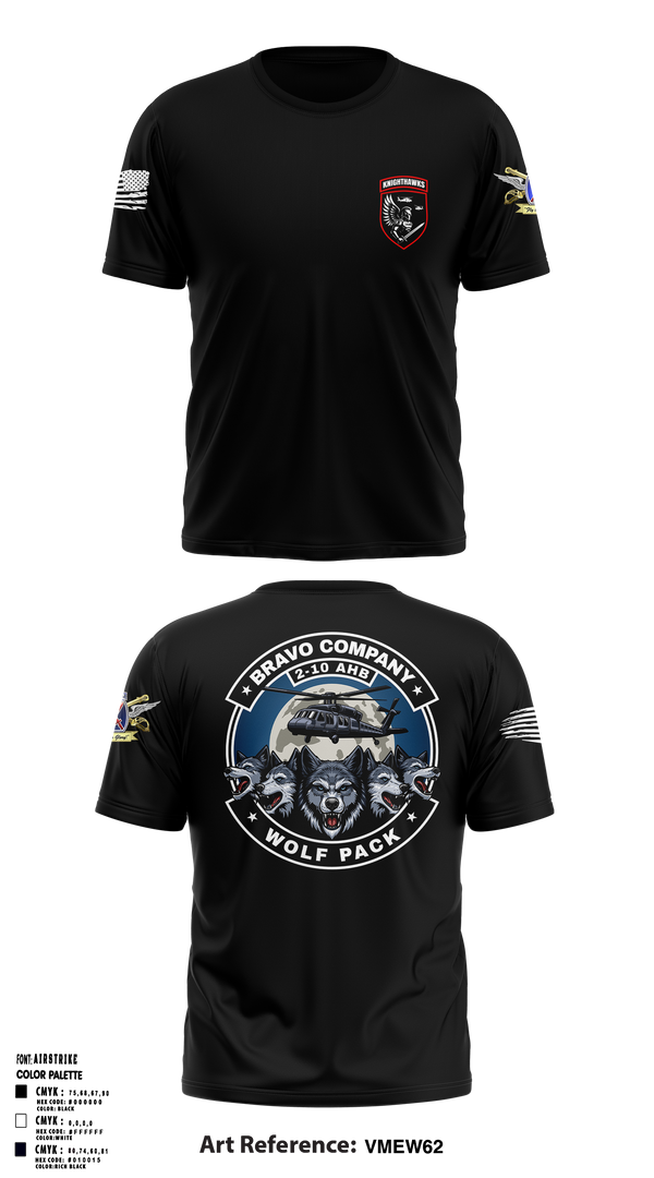 2-10 AHB Knighthawks 14380811 Short Sleeve Performance Shirt - 3