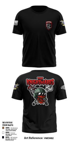 2-10 AHB Knighthawks 14380811 Short Sleeve Performance Shirt - 6